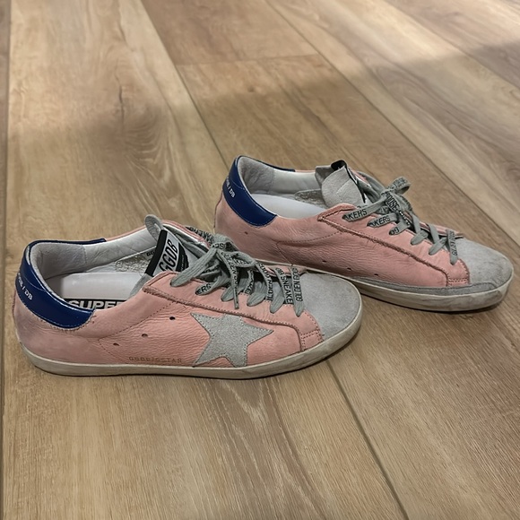 Golden Goose Superstar Colorblock Leather Sneakers Pink size 37 - Picture 3 of 8